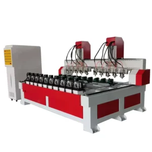 10 Heads Wood Carving Machine 3d 2513 Wood Cnc Router Machine 1.5/2.2kw Woodworking Machinery with Rotary