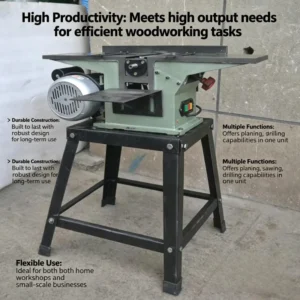 10 Inch Table Saw Woodworking Cutting Machine With TCT Saw Blade for Solid Wood MDF Plywood