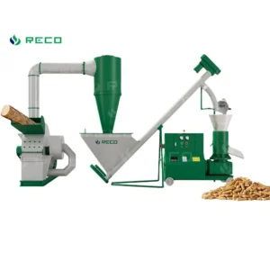 1000kg Per Hour Pellet Machine Line 50 kw Wood Pellets Machine Fully Automatic