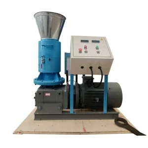 100kg/hour Wood Pellet Mill Flat Die Biomass Pellet Machine Briquette Granulator with 7.5 Kw Motor Processing