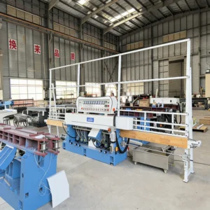 11 Motors 45 Degree Glass Edging Machine for Polishing Thick Glass