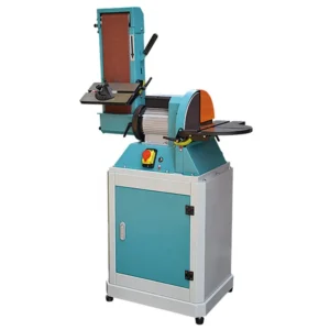 1100W Variable Speed Electric Wide Belt Disc Sander DIY Wood and Metal Working Grinding Machine with 220V Motor for Sanding