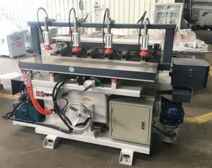 12 Spindles 2200mm Length Woodworking Furniture Cabinet Hydraulic Multi Drilling Boring Hole Slotting Mortising Driller Machine