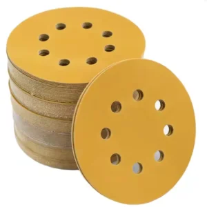125mm Orbitsl Sander Hook Loop 8 Hole 5 Inch Sanding Discs 120 150 180 220 320 400 Grit Medium Hardness 1mm OEM Customizable