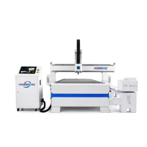1325 4 Axis CNC Router Machine T Slot & Rotary Axis High Precision Wood Carving For 3D Relief & Turned Parts