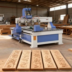 1325 Multi Head CNC Woodworking Machine with 4th Axis Rotary 3D Engraving for Wood Metal