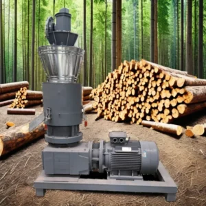 15 55kw Wood Pellet Mill Flat Die Biomass Pellet Machine with Ring Die Rollers for Making Wood Flat Die Pellets