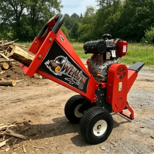 15HP Gasoline Wood Chipper Heavy Duty Tree Branch Shredder Industrial Wood Crusher for Forestry Cleaning