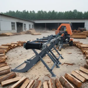 15T Commercial Firewood Processor Machine Hydraulic Automatic Wood Processor Tree Cutting Machine Wood Splitter Log Processor