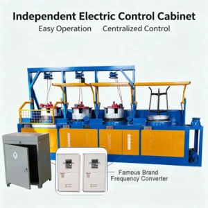 180-350m/min High Speed Wire Drawing Machine Price With Pure Copper Motor And Delix Frequency Converter