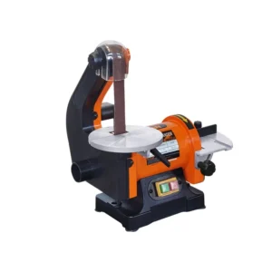 2 in 1 250W 5″ Disc & Belt Sander with Hook and Loop Attachment for Woodworking
