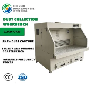 2.2KW Polishing Grinding Dust Collection Variable Frequency Downdraft Table