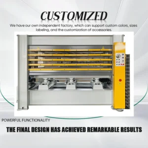 200Ton Heavy Force Hydraulic Woodworking Hot Press Machine for Laminating Wood Veneer and PVC on Plywood Production