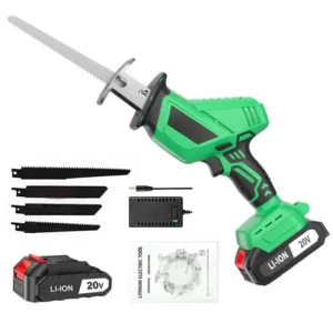 20V Cordless Electric Reciprocating Saw Industrial Grade DIY Tool for Metal Wood Plastic PVC Materials