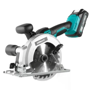 20V Lightweight One Hand Brushless 150 mm Compact Circular Saw Kit with Vacuum Cleaner Adaptor for Flooring and Cement Board