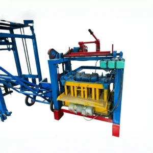 220V Hollow Concrete Block Brick Making Machine with Engine and Gear Core Components