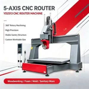 2513 Vertical EPS Foam Engraving Cutter 5 Axis Multi Spindle CNC Router with Mach3 DSP System Wood & Foam Router Plaster