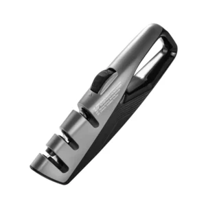 3 Angle-Adjustable Tungsten Steel Knife Sharpener Non-Slip Base Fine/Rough Grit for Chef’s Bone Fruit Knives Scissors