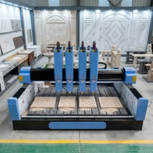 3 Axis 4 Axis 3D Marble Granite Porcelain Tombstone Multi-heads 4 Head Stone CNC Router