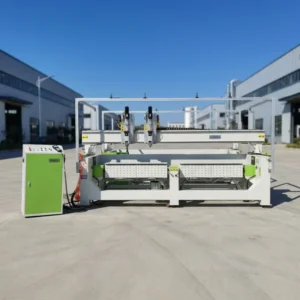 3 Axis Dual Spindle CNC Vertical Machining Center Curve Plywood Panel CNC Horizontal Router