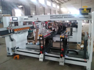 3 Rows Multi Axis Wood Boring Machine CNC Automatic Panel Furniture Drilling Machine