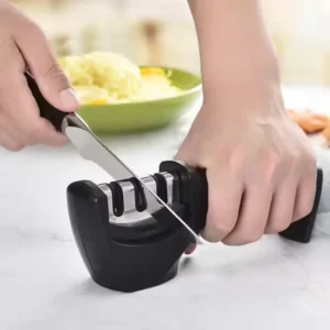 3 Stage Knife Sharpener Sharpening Steel Ceramic Knife Scissors in 5 Seconds Quick Sharpener