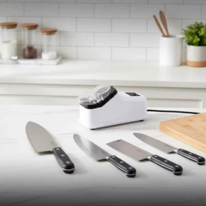 3-Stone Electric Knife Sharpener Portable Kitchen Tool