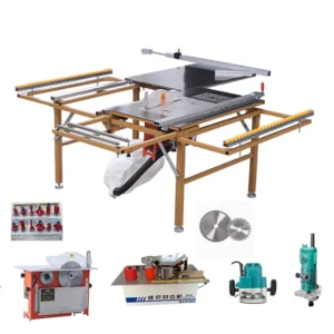 3 in 1 Portable Panel Saw Double Blade Sliding Table Saw Machine for Woodworking