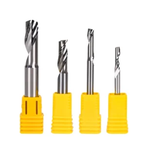 3.175 4 5 6 8 10 12mm 1 Flute Spiral Cutter Router Bit CNC End Mill Milling Cutter Carbide Router Bits for OEM