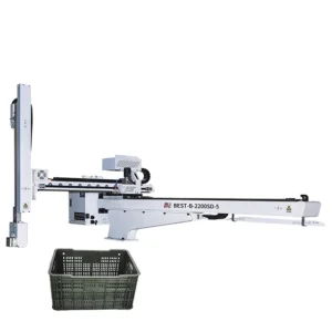 3000 4 Axis Automatic Bull Head Adjustable Plastic Fruit Crate Pickup Injection Molding Robot Arm