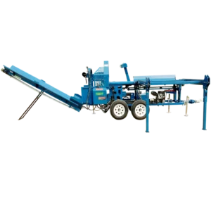 30T Splitting Firewood Processor Machine Wood Processor With Hydraulic Saw