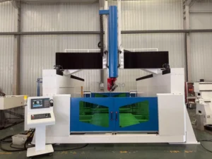 360 Degree Rotated 3D Wood Sculpture 5 Axis CNC Router Carving Machine with ATC Spindle NC Studio Control Multifunctional