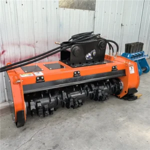 360-degree Rotating Heavy-duty High-tonnage Wood Chipper Crusher And Forestry Feller Attachment For Hydraulic Excavators