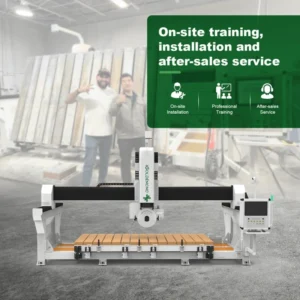 3620 Intelligent 5 Axis CNC Stone Bridge Saw Machine for Quartz Slab Granite Countertop and Marble Processing