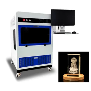 3D Crystal Printer Inside High Accuracy CNC Large Format Laser Engraving Machine Supporting AI DST DXF PLT Formats