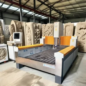 3D Marble Granite Cutting Engraving Machine Stone Carving CNC Milling Machine 5.5KW Water Cooled Spindle 0.01mm Precision CE