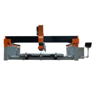 3D Stone CNC Router Marble Granite Engraving 5 Axis CNC Bridge Saw Cutting Stone Vertical CNC Stone