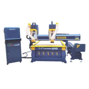 4 Axis 1300x2500mm CNC Milling Machine CNC Router Machine with Double 6kw Spindle for Wood Acrylic Metal