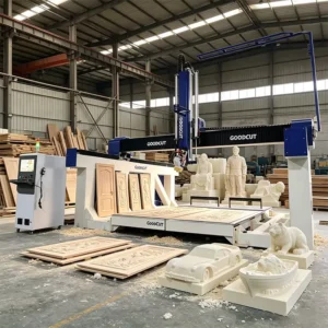 4 Axis 5Axis 3D 4D Wood Mould Polystyrene Foam EPS Plastic Styrofoam Milling Router CNC Rotary Machine