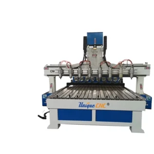 4 Axis 8 Heads Multi Head Rotary Cnc Router for Funiture Legs Sofa Feet Rifle People Figure Statue 3D Relief Cnc Carving
