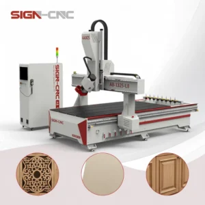 4 Axis ATC Liner CNC Router 3D Woodworking Machine Furniture Cabinet Cutting Engraving CNC Wood Carving Machine MDF Engraver