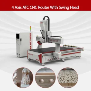 4 Axis Atc Cnc Router 3D Engraving Machine Furniture Door Cabinet Woodworking Cutting