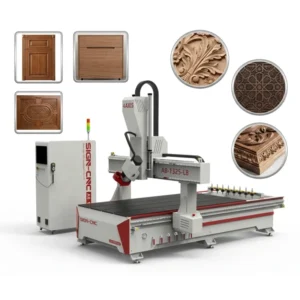 4 Axis Atc Cnc Router Furniture Machine Wood 3D Engraving 9Kw Swing Head