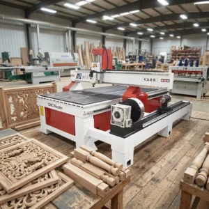 4 Axis CNC Engraving Machine With Rotary Axis 3D Cylinder Carving Router Round Wood Furniture Legs Sculpture Engraving Machine