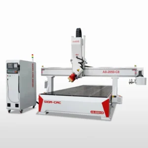 4 Axis CNC Router 2000x5000mm with 9kW ATC 180° Rotating (±90°) for 3D Wood Carving Foam Moulding Foundry Pattern Making
