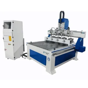 4 Axis CNC Router Engraving Machine 3D for Wood Furniture Legs with Mach3 Control System Motor 2.2KW Water Cooling Spindle