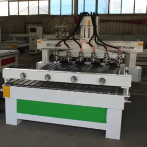 4 Axis CNC Wood Carving Router Multi Heads 1825 Wood Engraving NC Studio DSP Control 1.5/2.2KW Water Cooled High Productivity