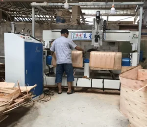 4 Axis CNC Wood Router for Woodworking Carving Curved Chair Back with Motor As Core Component Wood Cutting Engraver Machine
