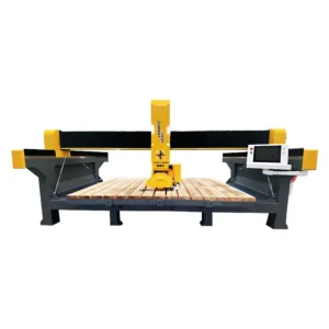 4 Axis Digital Motor Stone CNC Bridge Cutting Machine Small 4+1 Stone CNC Panel Saw 100mm Max Thickness 3200mm Length
