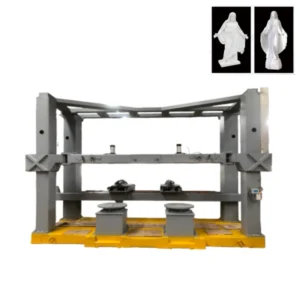 4 Axis Double Head 3D Stone CNC Router Vertical Engraving Machine for Marble Granite